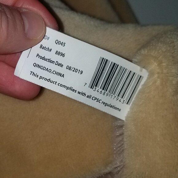 Kellytoy Brown Teddy Bear Lovey Rattle Security Blanket Plush Baby Toy - Picture 6 of 6